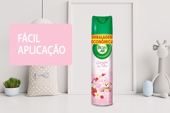 Bom Ar® Aerossol é um produto de fácil aplicação