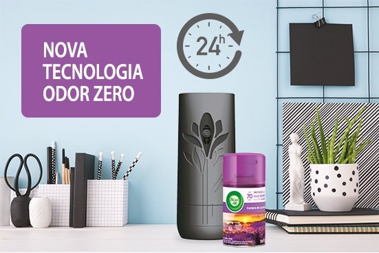 Bom Ar® Freshmatic Spray Automático possui nova tecnologia odor zero