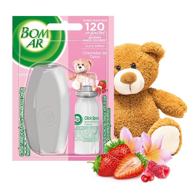 Bom Ar® Click Spray Cheirinho de Talco