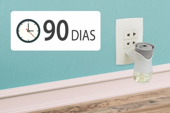 Bom Ar® Difusor Elétrico dura até 90 dias